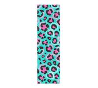 WDdZzyy Leopard Print Green Pink Grip Tape roll for Skateboards Waterproof Scooter Griptape 33×9 Inch lija para patineta