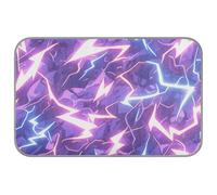 WDdZzyy Lightening Blue Safari Purple Summer cat blankets for indoor Self Cooling 38" x 23" outdoor cooling mat for rabbit indoor waterproof tapete refrescante para mascotas M