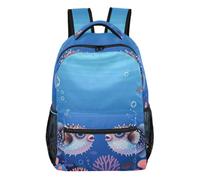 WDdZzyy Magical Underwater Fish Aesthetic kid purse backpack with large books bag for boy
