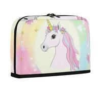 WDdZzyy Magical Unicorns Pastel Pencil Cases Large Capacity Storage Bag High Capacity Stationery Organizer for Man Cosmetics