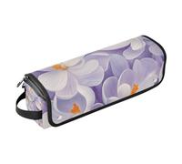 WDdZzyy Manitoba Prairie Crocus Beauty Flower Hair Tool Travel Bag for Women with Iron Mat Large Capacity Hair Straighteners Organizer for Flat Iron Hot Tools and Haircare Accessories, Manitoba