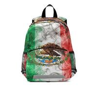 WDdZzyy Mexican Flag Bird Cactus Smoke Art Patriotic bulk backpacks for kids leash books bag for student mochila para ni?os de 3 a?os