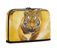 WDdZzyy Mighty Animal Realistic Style Yellow Pencil Organizer Case Large Capacity Makeup Bag Slots Case Pencil Holder for Preppy Kindergarten