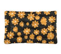 WDdZzyy Multi-yellow Daisy Washable Cat Kennel Crate Pad Non-Slip Soft Comfortable for Medium/Large Dogs 36" x 24"