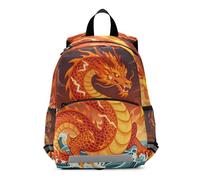 WDdZzyy Mythical Red Fire Chinese Dragon Ocean kids mini backpack girls drawstring book bags for kindergarten mochilas para ni?os de 3 a?os preescolar