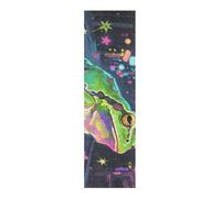 WDdZzyy Neon Fluorescent Frog Cool Skateboards Grip Tape Non Slip Grip Tape for pro Scooters 33×9 Inch Papel para patinetas