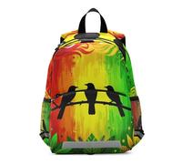 WDdZzyy Parrot Bird Flag backpack school kids chest strap books bag for 6 year old mochilas para ni?os de 3 a?os preescolar