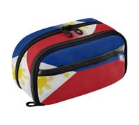 WDdZzyy Philippines Flag Filipino Philippine National Wear-Resistant Pencil pouching Pencil Case with Supplies for Teen and Adult Girls