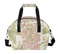 WDdZzyy Pink Blue Floral William Morris Pattern Insulated Lunch Bag Reusable for Work Picnic Beach or Travel