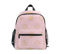 WDdZzyy Pink Cartoon Sun Moon classic kids backpack whistle book bags with name tag for boys
