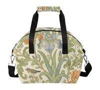 WDdZzyy Retro Iris Bird William Morris Beige Insulated Lunch Box Leakproof Thermal for Work Picnic Beach or Travel
