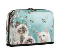 WDdZzyy Robust Ragdoll Cats Turquoise Pencil Case Holder Large Capacity Pen Bag Multi-Purpose Storage Organizer for Boys Preppy School