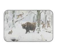 WDdZzyy Safari Snowfield Animal Summer cat beds for indoor cats Self Cooling 38" x 23" cooling pet bed for hamster outside cute manta fria para perros M
