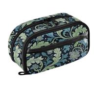 WDdZzyy Seaweed Leaf Blue Flower William Morris Easy to Organize Pencil Case Large Storage Bag for Women