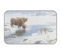 WDdZzyy Snowfield Animal Winter Summer cooling for dogs Self Cooling 38" x 23" cool mats for bunny cozy sleeping essentials cama refrescante para perros M