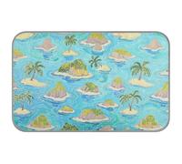WDdZzyy Summer Island Blue Art Painting Summer Cooling for Cats Self Cooling Blanket for Dogs for Kittens Outdoor Soft tapete Frio para Perros M