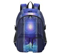 WDdZzyy Travel Backpack Ocean Tarot Work Bookbag 17.5"