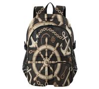 WDdZzyy Traveling Backpack Wheel Sea coasts School College Bookbag 17.5"