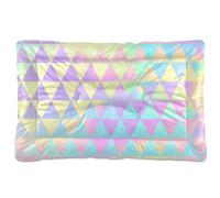 WDdZzyy Triangle Rainbow Color Gradient Washable Dog Cat Bed Soft Comfortable Anti-Slip Bottom for Large Jumbo Medium Small Dogs 36" x 24"