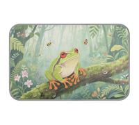 WDdZzyy Tropical Safari Frog Summer blankets for medium dogs washable Self Cooling 38" x 23" cooling pads or mats for kitten indoors non-electric manta refrescante para perro M