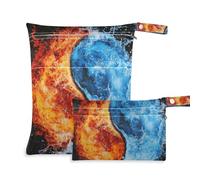 WDdZzyy Water Yin and Yang Tai Chi prop1 Laundry Bag 2 Pack Travel Essentials for Babies with Handles for Pool