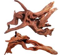 WDEFUN 2 Pack Natural Coral Driftwood Aquarium Fish Tank 100" Long 150" Long Large Size Driftwood for Aquarium Reptile Decoration