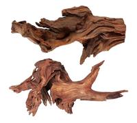 WDEFUN Natural Extral Large Driftwood for Aquarium Decor, 2-Piece 14''-18'' Driftwood for Decorations on Fish Tank, Reptiles Bearded Dragon Accessories or Air Plants