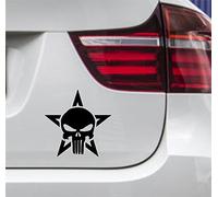 wDesigns Set of 2 Car Sticker The Punisher Marvel Skull Tuning Sticker OEM 10 x 10 cm