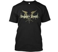WDEUIL NWT Deathspell Omega French Black Metal Band Graphic Retro Logo T-Shirt S-4XL BlackLarge