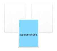 WDFCN Pack of 3 ID Card Covers A7 Case Student ID 78 x 110 mm Transparent Credit Card Case Credit Card Case Cards Student ID Card Sleeves Ticket Case for ID ID EC Card, transparent, 7,8 x 11cm, Modern