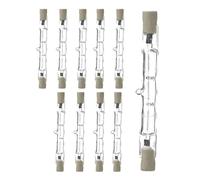 Wdfnexalai 10x R7S Halogen Bulbs 2800K 220-240V for Security Shop,J118 200W | High quality glass,durable,2800K warm light,220-240V,11.8cm length,1cm diameter,for work,security,home,shop