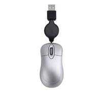 Wdfnexalai 2.4G Computer Ultra-lightweight Mouse Lovely Wired Retractable Ergonomic Design Scalable Gaming Mice for Notebook Kids Silver