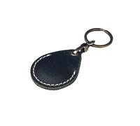Wdfnexalai Access Card Holder Scratch Proof Keychain Round Water Drop Shaped Small Community Cards Sleeve Key Ring Fashion Keyring Black, Water-Drop