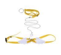 Wdfnexalai Angel Wings Adjustable Reptile Harness Leash for Lizard Outdoor Walk Yellow