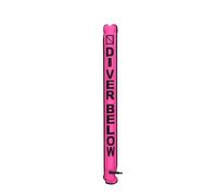 Wdfnexalai Surface Marker Buoy Scuba Diving with Rotatable Hook SMB Inflatable Nozzle Underwater Diver Below Floating Accessory for Divers Fluorescent Pink
