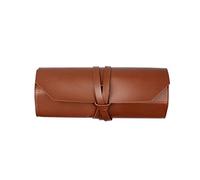 Wdfnexalai Tool Roll Up Bag Pouch for Pliers Screwdriver,Brown 39.4x25.4cm | Leather construction rope winding design portable lightweight keeps tools organized fits wrenches ratchets