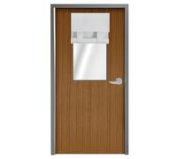 WdFour Classroom Door Cover,Blackout Shades for Classroom Windows and Doors，Privacy,Room Darkening Design Blocks Views, Classroom Window Cover Lockdown. 12W x 30L Inches, 1 Panel, Greyish White.