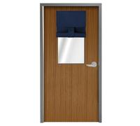 WdFour Classroom Door Window Cover,Blackout Shades for Classroom Windows and Doors，Privacy,Room Darkening Design Blocks Views, Classroom Window Cover Lockdown. (10W x 30L Inches, 1 Panel, Navy Blue).