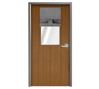 WdFour Classroom Door Window Cover, Blackout Shades for Classroom Windows and Doors, Room Darkening Design Blocks Views, 10W x 42L, 1 Panel, Light Gray