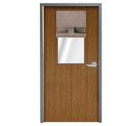 WdFour Classroom Door Window Cover, Blackout Shades for Windows and Doors, Privacy, Room Darkening Design Blocks Views, Lockdown. (10W x 30L Inches, 1 Panel, Mocha)