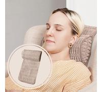WdFour Headrest Memory Pillow, Support Cushions for Neck, Back or Foot for Sofas, Recliners, Office Chairs, Massage Chairs for Neck Pain Relief and Cervical Support(Khaki, 13" Wx2.7 D).