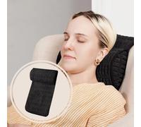 WdFour Headrest Memory Pillow, Support Cushions for Neck, Back or Leg for Sofas, Recliners, Office Chairs, Massage Chairs for Neck Pain Relief and Cervical Support. (Black, 13" Wx5.5 Lx3 D, 1PC)