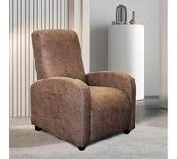 WdFour Leather-Like 4-Pieces Recliner Chair Covers, Medium, Brown, Breathable, Slipcover Recliner Couch Cover for Kids Dogs Pets