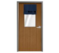 WdFour Side Door Curtain Panel Blackout Blind for Window 18" W x 42" L, Navy Blue