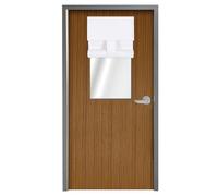 WdFour Side Door Curtains for Door Window, Room Darkening Solid Color Door Window Covering for Glass Door, Front Door Sidelight Curtain Tie up Shade（10W x 30L Inches, 1 Panel, Bleach White）。