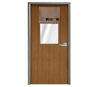 WdFour Classroom Door Curtains for Door Window, Thermal Insulated Noise Reducing Blackout Curtains for Glass Door Office (12W x 40L, 1 Panel, Mocha)
