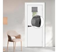 WdFour Woven UV Protect Fabric, Black Out 100% Blackout, Multi-use, no Noise, Easy Installed Door Curtains, Adjustable Roller Shade, Window Blind, for Office, Wards and Home (14W x 42L, Dark Gray)