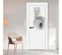 WdFour Woven UV Protect Fabric, Black Out 100% Blackout, Multi-use, no Noise, Easy Installed Door Curtains, Adjustable Roller Shade, Window Blind, for Office, Wards and Home (10W x 32L, Light Gray)