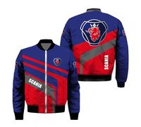 WDGYZZXJ Mens 3D Bomber Jackets for S.ca.n.i.a Lined Warm Outwear Tops Air Force Cargo Clothing Waterproof Coats Graphic Flight Suit No Hood Full Zip Windbreakers-A||xx_l