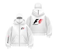 WDGYZZXJ Mens Comfortable Balaclava Hoodies for F.1 Graphic Outwear Tops Long Sleeve Sweatshirts Windproof Jacket Hooded Gym Wear Double Hood Coat Zipper Hoody-BaiS||l